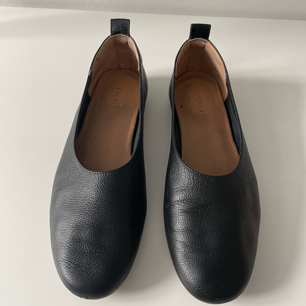 EVERLANE DAY GLOVE FLATS // BLACK